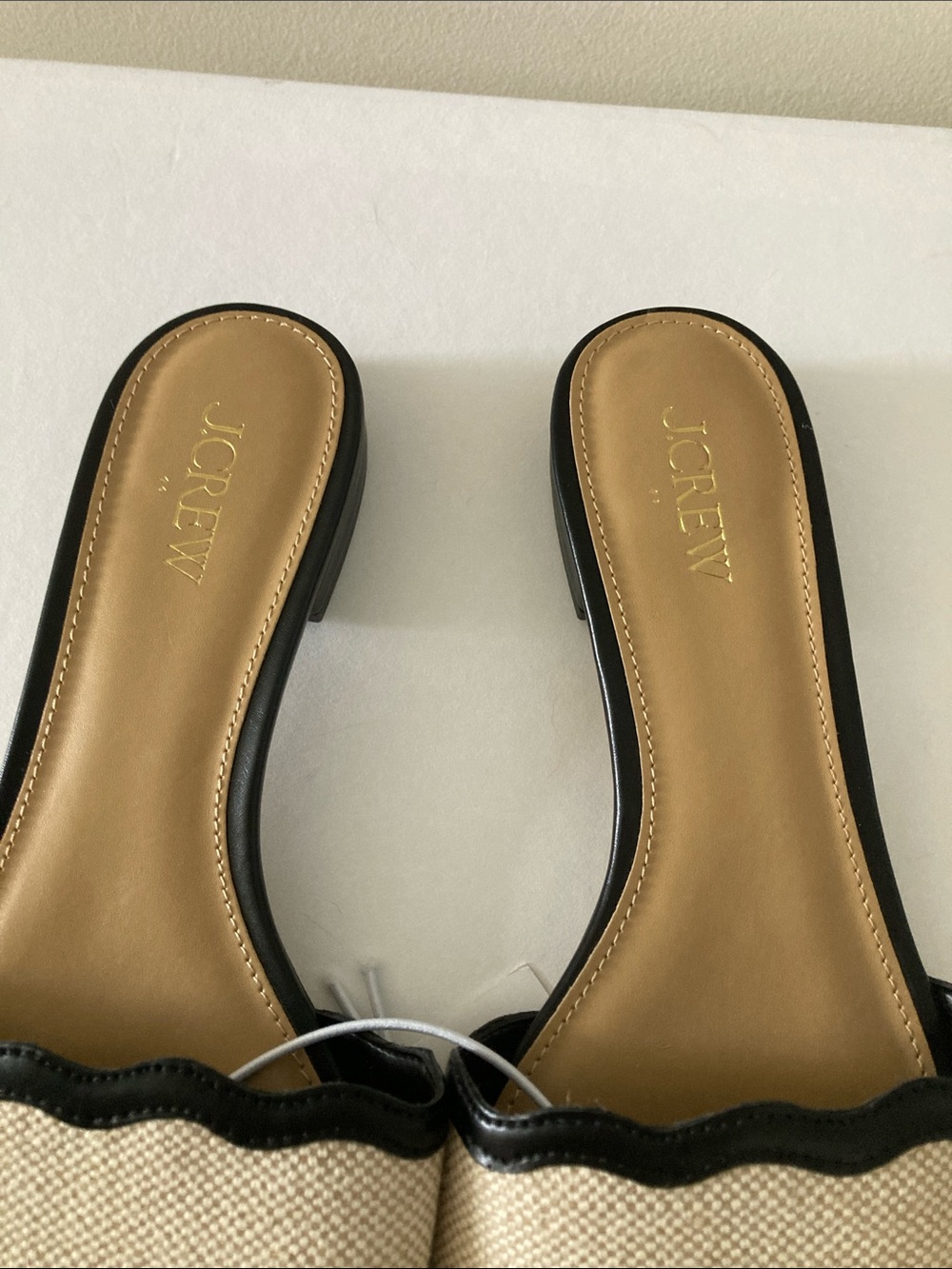 JCrew Factory scalloped slide sandals - Picture 4 of 6